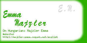 emma majzler business card